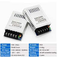 DC 12V 24V LED Power Supply AC Mute Lighting Transformers 15W LED Light Driver Power Adapter