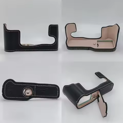 Litchi Print PU Leather Camera Half Body Cover For Fujifilm Fuji X-T30 Mark II XT30II X-T30 XT30 XT2