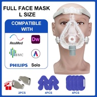 RESOXY CPAP Full Face Mask Auto BiPAP CPAP Mouth Mask Medical Silicon Full Facial Mask With Headgear