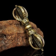 西藏15世紀明代金剛杵(長12.6公分)