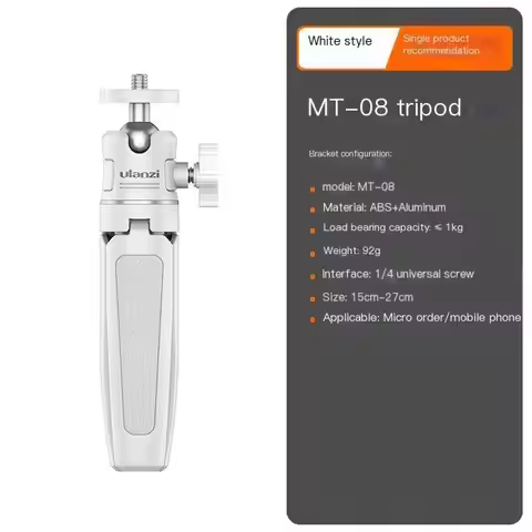 Ulanzi MT-08 mini desktop camera tripod handheld photography vlog triangle SLR micro single selfie s
