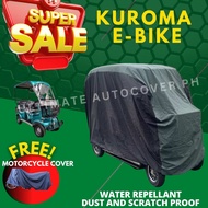 KUROMA EBIKE WITH BACK PASSENGER SEAT COVER HIGH QUALITY WATER REPELLANT AND DUST PROOF BUILT IN BAG