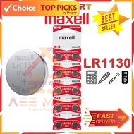 (Original) Maxell Micro Alkaline Battery Button Cell | LR1130 (10pcs)