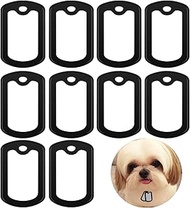 12pcs Dog Tag Silicone Silencer, Black Military Dog Tags Silencers for Authentic Military Id Tags Ru