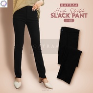 𝐐𝐀𝐘𝐑𝐀𝐀 Women Black Slack Stretchable / Size :S-6XL / Formal Slack Pants / Seluar Slack Perempuan / L