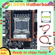 X99H Desktop Motherboard+E5 2630 V3 CPU B85 LGA2011-3 4X DDR4 REG ECC RAM Slots M.2 PCIE SATA3.0 X99