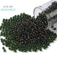 BENECREAT 10gs TOHO Round Seed Beads Japanese Seed Beads (247) Inside color AB Jonquil/Dk Plum Lined
