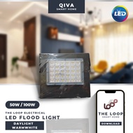 [CLEARANCE STOCK] QIVA LED FLOODLIGHT (LED SPOTLIGHT) IP65 WATERPROOF 50W / 100W