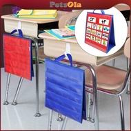 [PETSOLA] Teaching Aids Portable Pocket Tabletop Pocket Chart Pocket Chart Desktop Teaching Pocket C