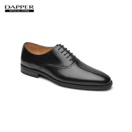 DAPPER รองเท้าหนัง แบบผูกเชือก Hi-Shine Classic Oxford Shoes สีดำ