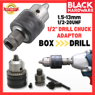 Black Hardware Impact Wrench Adapter Drill Chuck Adapter Kepala Drill Chuck Head Impact Drill Chuck