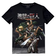 【Attack on Titan ผ้า  tshirt 】 anime tshirt  เสื้อยืด T-shirtลาย ผ่าพิภพไททัน 👕