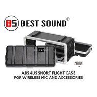 ABS 4U Short Flight Case For Wireless Mic and Accessories