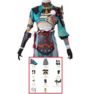 Genshin Impact Gorou Cosplay Suit Pants Fox Tail Ears Halloween Costume For Woman Man Anime Clothes 