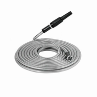 Stainless steel garden hose 25/50/75/100FT, watering and greening hose (nozzle included)