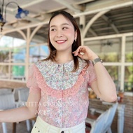 ALITTA CARESS AC811  เสื้อลายลูกไม้ ผ้าฉลุลูกไม้ น่ารักมาก งานตัดเย็บคุณภาพดี เกรดห้าง ใส่แล้วน่ารัก