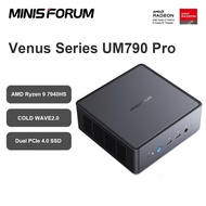 MINISFORUM Mini PC UM790 Pro AMD Ryzen 9 7940HS Gaming Mini PC Window 11 Pro 64G DDR5 5600MHz 1T PCI