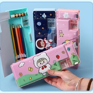 Pencil Box Pencil Cases with Pencil Sharpener Plastic Unicorn Pencil Box School Storage Box