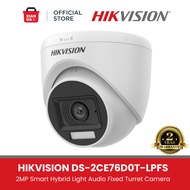 DS-2CE76D0T-LPFS - HIKVISION CAMERA ANALOG CCTV 2MP SMART HYBRID LIGHT AUDIO FIXED TURRET INDOOR ORI