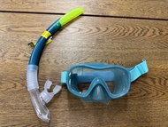 成人款浮潛呼吸管鏡面組