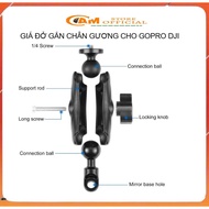 Motorcycle camera holder with rearview mirror handle for Insta360, GoPro & DJI - Camera action camer