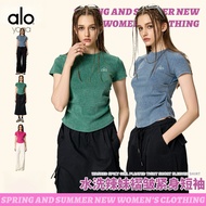 Alo Pleated Stretch T-Shirt for Stylish Women