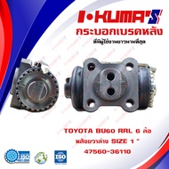 กระบอกเบรค TOYOTA BU60 RRL 6 ล้อ กระบอกเบรคหลัง ซ้ายล่าง โตโยต้า บียู 60 6 ล้อ I-KUMAS O.E.M. 47560-