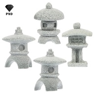 PND Retro Gazebo Chinese Lanterns Pagoda Model Decoration Stone Miniature Statue Sandstone Home Acce