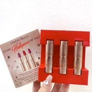 現貨🔥專櫃正貨✅ Charlotte Tilbury lipstick gift set  CHARLOTTE’S ICONIC HOLLYWOOD LIP TRIO CT口紅唇膏三件套裝禮盒▫️Xm