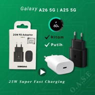 Samsung A26 5G Charger Head Adapter | A25 5G Super Fast Charging 25W Adapter 25 Watt Black White