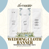 WEDDING CLOTH | FABRIC BANNER | WELCOME BANNER
