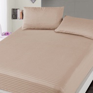 Essina Bedsheet Prismatic Hotel Series up to 40CM Depth Pocket Fitted Sheet Cadar 1cm Stripe Microfi
