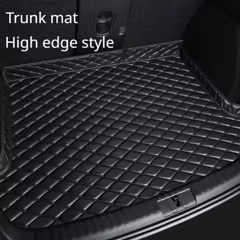 PU Leather Custom Car Trunk Mats for Audi A4 B6 B7 B8 B9 B6L BE2 BH7 BKH BWJ Interior Details Car Ac