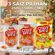 250/500gr ROSHEN Crazy Bee Jelly Candy Crazy Bee Gummy Crazy Bee Candy Gula Gula Viral Mix Candy Ana
