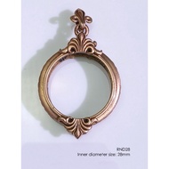 RND28Bronze amulet casing screen 28mm Bronze Frame Round