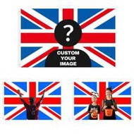 1pc Custom Union Jack, Personalized Union Jack, Custom Outdoor Flag, Can Have Your Own Pictures/Text