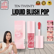 TEN TWENTY Liquid Blush Pop for a Natural Glow Long Lasting 4 Colors