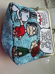 [平價轉讓/全新連牌] ] 史努比復古口金包 萬用收納袋/散紙包 Snoopy Kiss-Lock Pouch (帶有原裝吊牌)