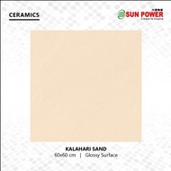 Keramik Lantai Body Putih Glossy Warna Cream 60x60 | Sun Power