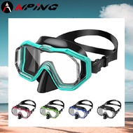 [ANPING] Two-Color Diving Mask Snorkeling Goggles Big Frog Wide Version Swimming Go