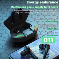 【2025 New】G11 TWS Wireless Earbuds Bluetooth Earphone V5.2 Pro Gaming Earbuds 9D HiFi Stereo Bass Ga