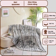 BC Bedding mink blanket does not shed hair and does not fade, new model 2024, size 2m-2m3