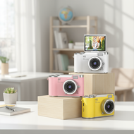 8X Zoom CCD Camera with 2.4-inch LED HD Flip Screen and Autofocus, Perfect for School and Selfie Gif