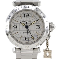 Cartier Pasha C Meridian GMT Watch with 2C Charm, W31078M7, Stainless Steel, Automatic Movement, Ana