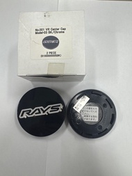 RAYS Model-03 BK/Chrome 中心蓋鈴cap