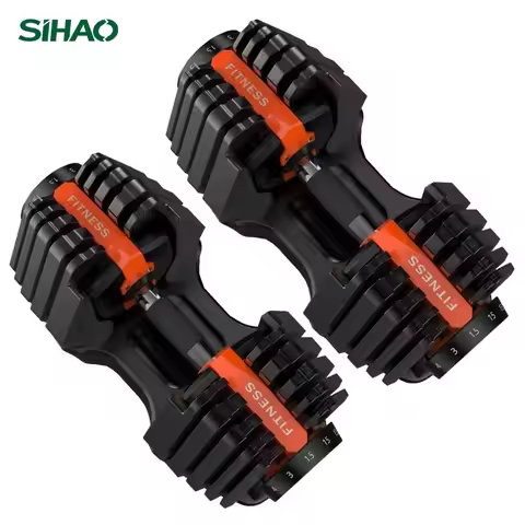 Sihao Adjustable Dumbbell 24/40 KG 52.5/90 LBS Fitness Equipment Training Arm Muscles Dumbbell Free 