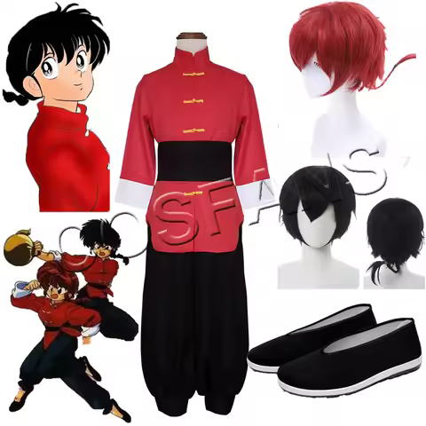 Anime Ranma 1/2 Tendou Akane Cosplay Costume Men Women Chinese Style Uniform For Halloween Carnival 