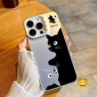 Funny Cute Cat Phone Case For Vivo V40 V30 V30E V29 V29E India V27 V27E V25 V25E V23 V23E V21 V21s V