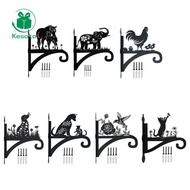 [Kesoto] Wall Mount Plant Hanger Decorative Hanging Plant Basket for Deck Fence