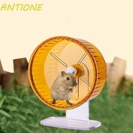 ANTIONE Hamster Running Wheel, Adjustable Silent Hamster Wheel Toy, Hamster Cage Toy Non-slip Transparent Acrylic Hamster Treadmill Chinchillas